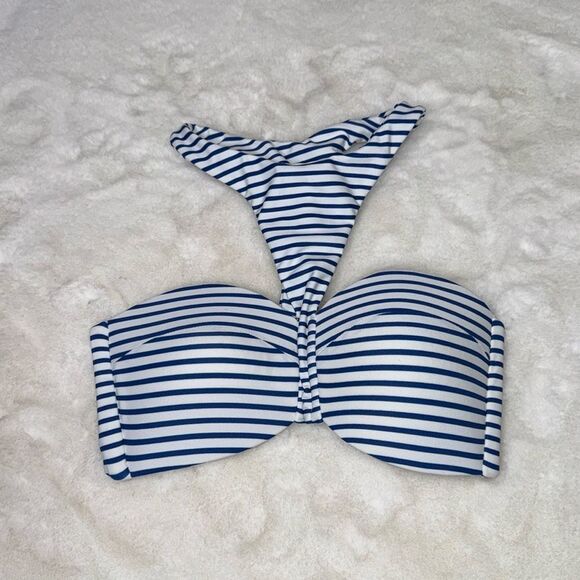 MIKOH Padded Bandeau High Neck Bikini Top Size Small - Picture 1 of 5